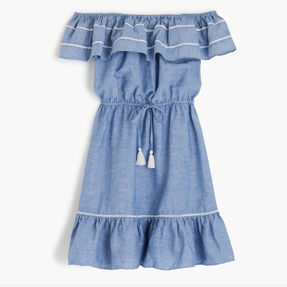 J. Crew off the shoulder beach dress